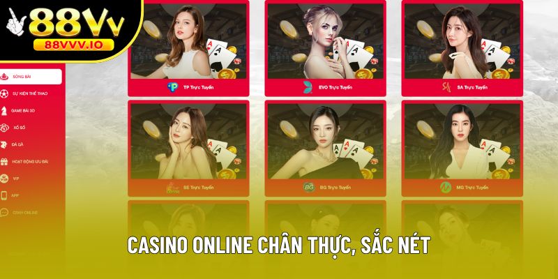 Casino online chân thực, sắc nét