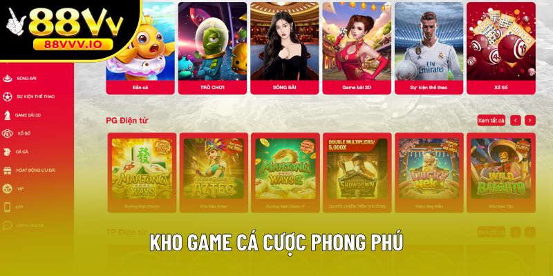 Kho game cá cược phong phú