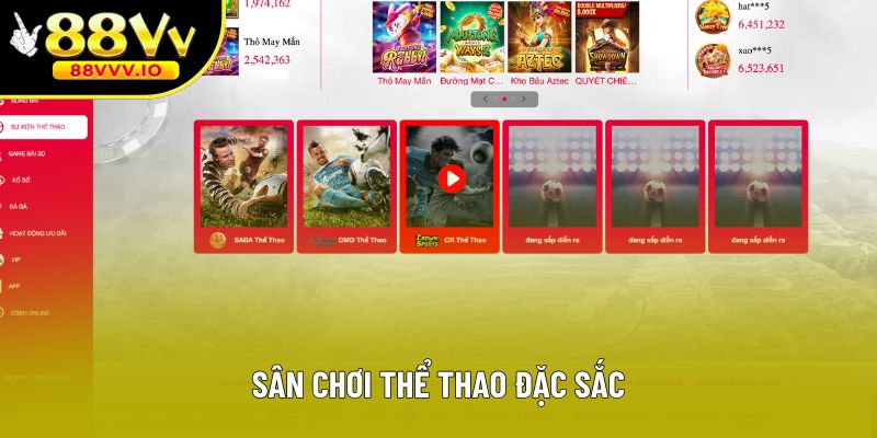 Sân chơi thể thao đặc sắc